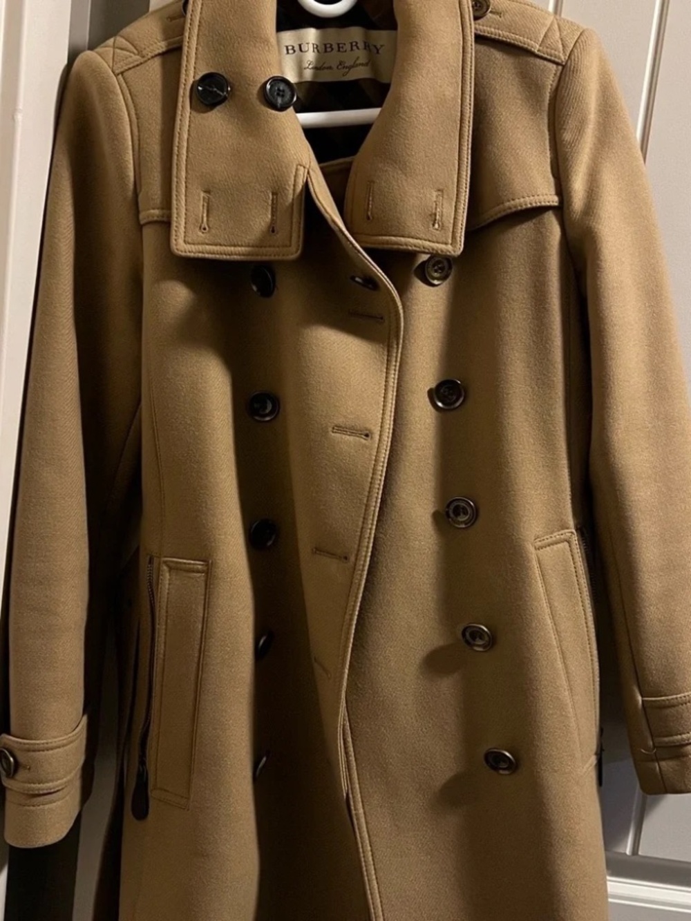 Like-new Burberry Wool and Cashmere Coat, size 6